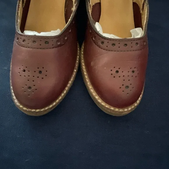 Bass vintage leather spectator style Mary Jane shoe - Picture 3 of 11